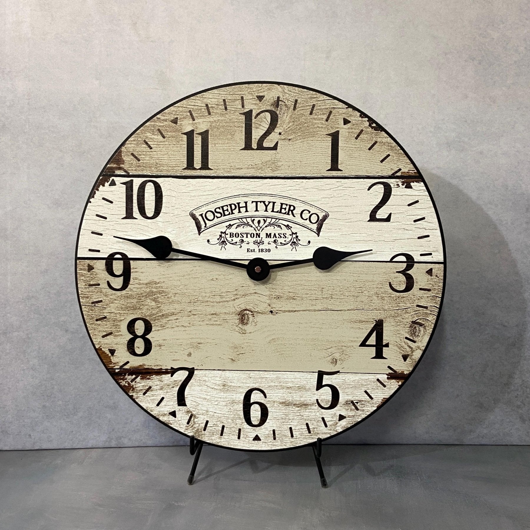 Rustic Barnwood Wall Clock - CustomBigClocks