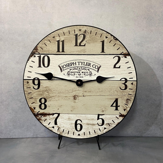 Rustic Barnwood Wall Clock - CustomBigClocks