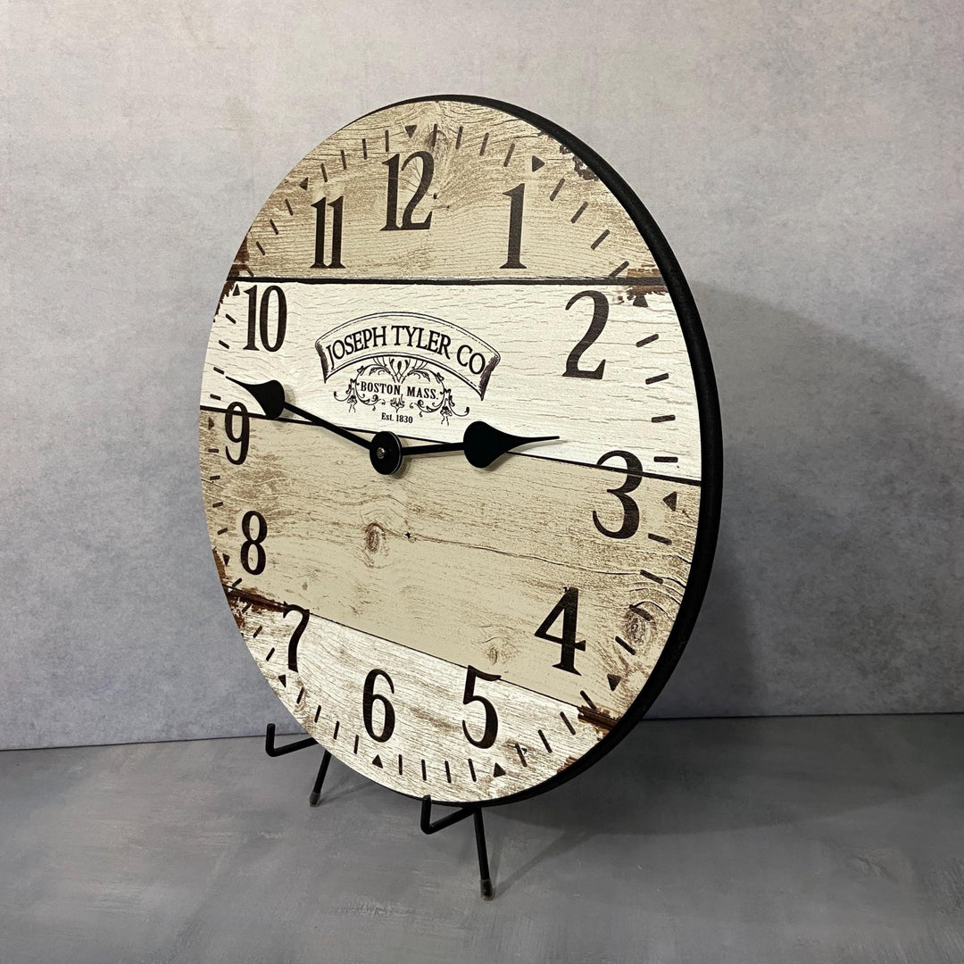 Rustic Barnwood Wall Clock - CustomBigClocks