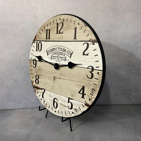 Rustic Barnwood Wall Clock - CustomBigClocks