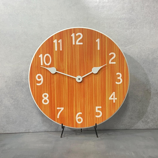 Organic Orange Wall Clock - CustomBigClocks