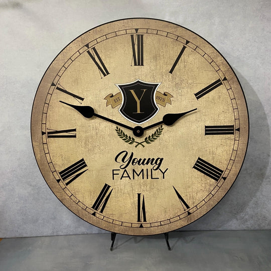 Country Club Personalized Wall Clock - CustomBigClocks