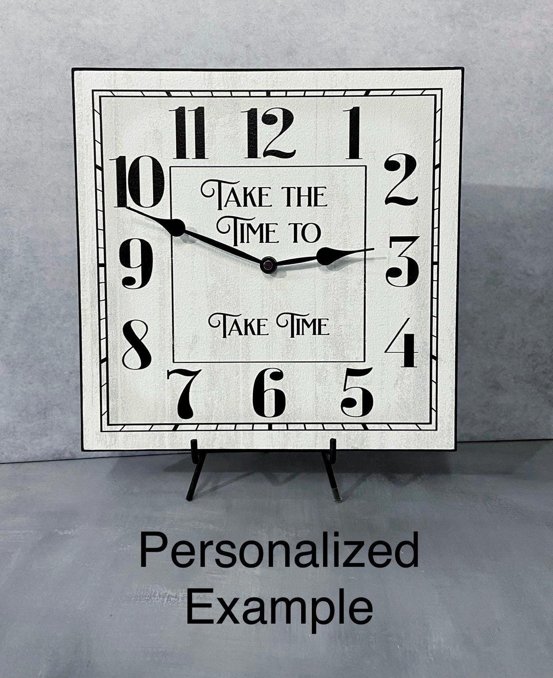 Waytham White Square Wall Clock - CustomBigClocks