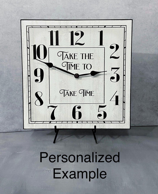 Waytham White Square Wall Clock - CustomBigClocks