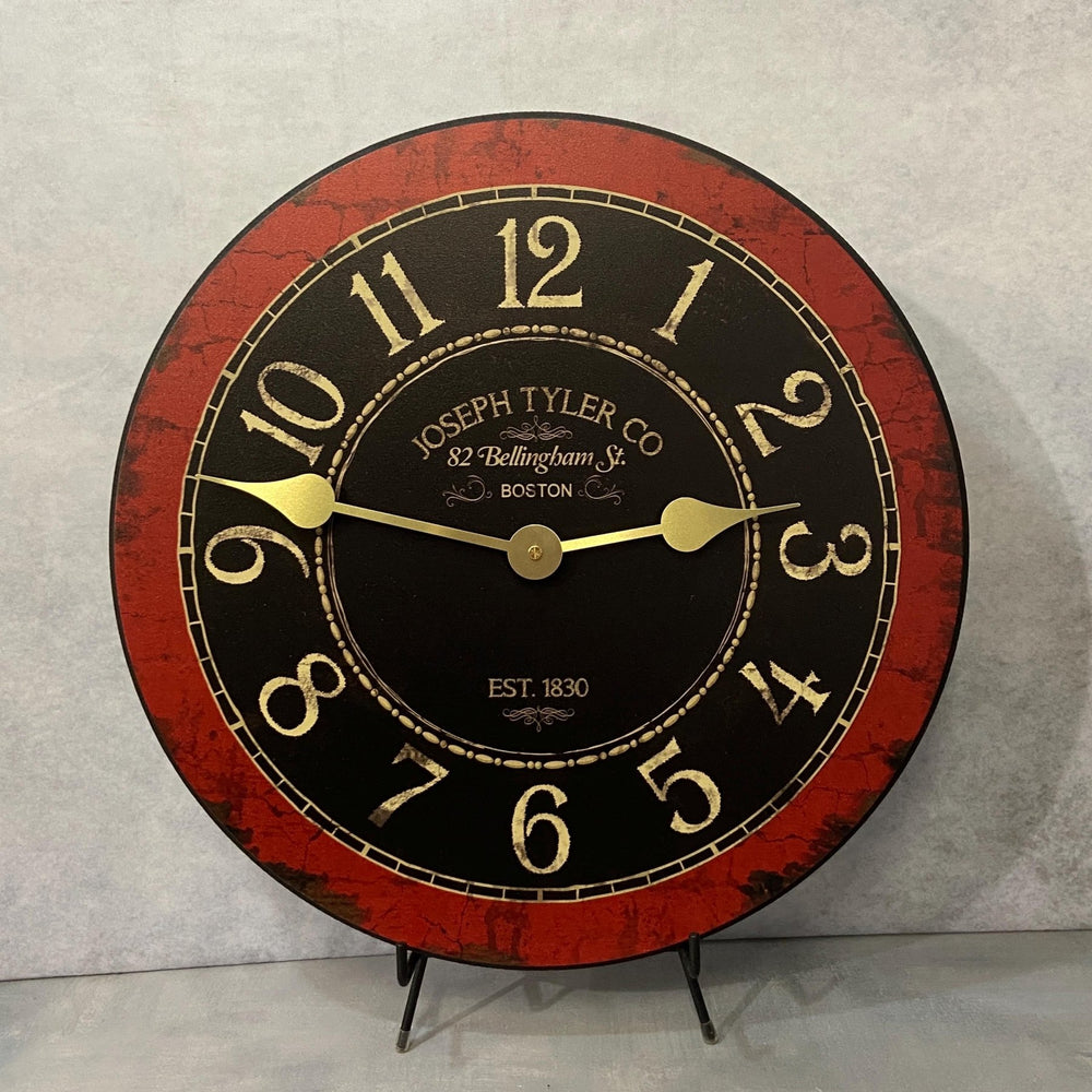 Bellingham Red Pendulum Wall Clock - CustomBigClocks