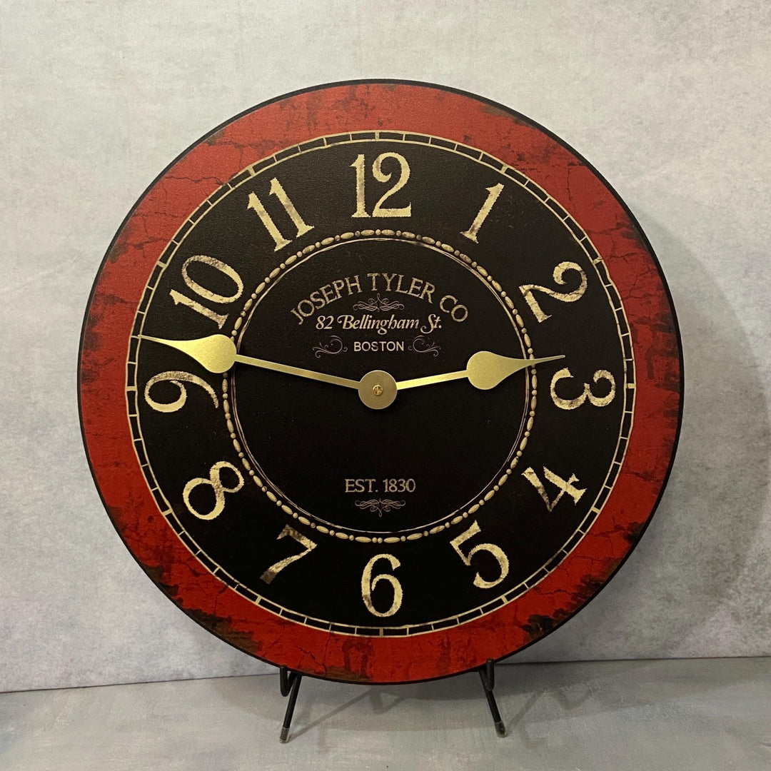 Bellingham Red Pendulum Wall Clock - CustomBigClocks