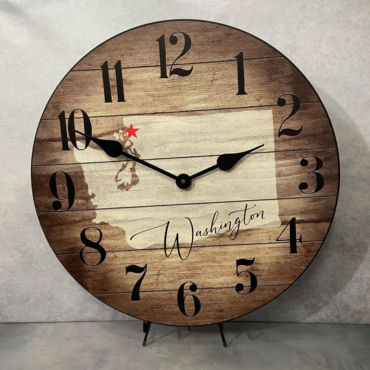 Washington State Wall Clock - CustomBigClocks