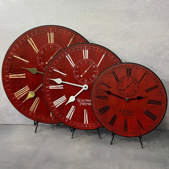 Alston Red Clock - CustomBigClocks