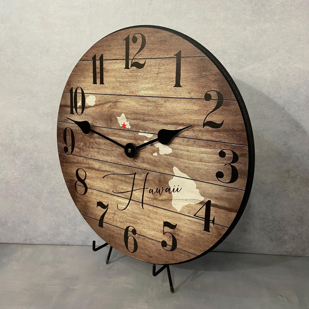 Hawaii State Wall Clock - CustomBigClocks