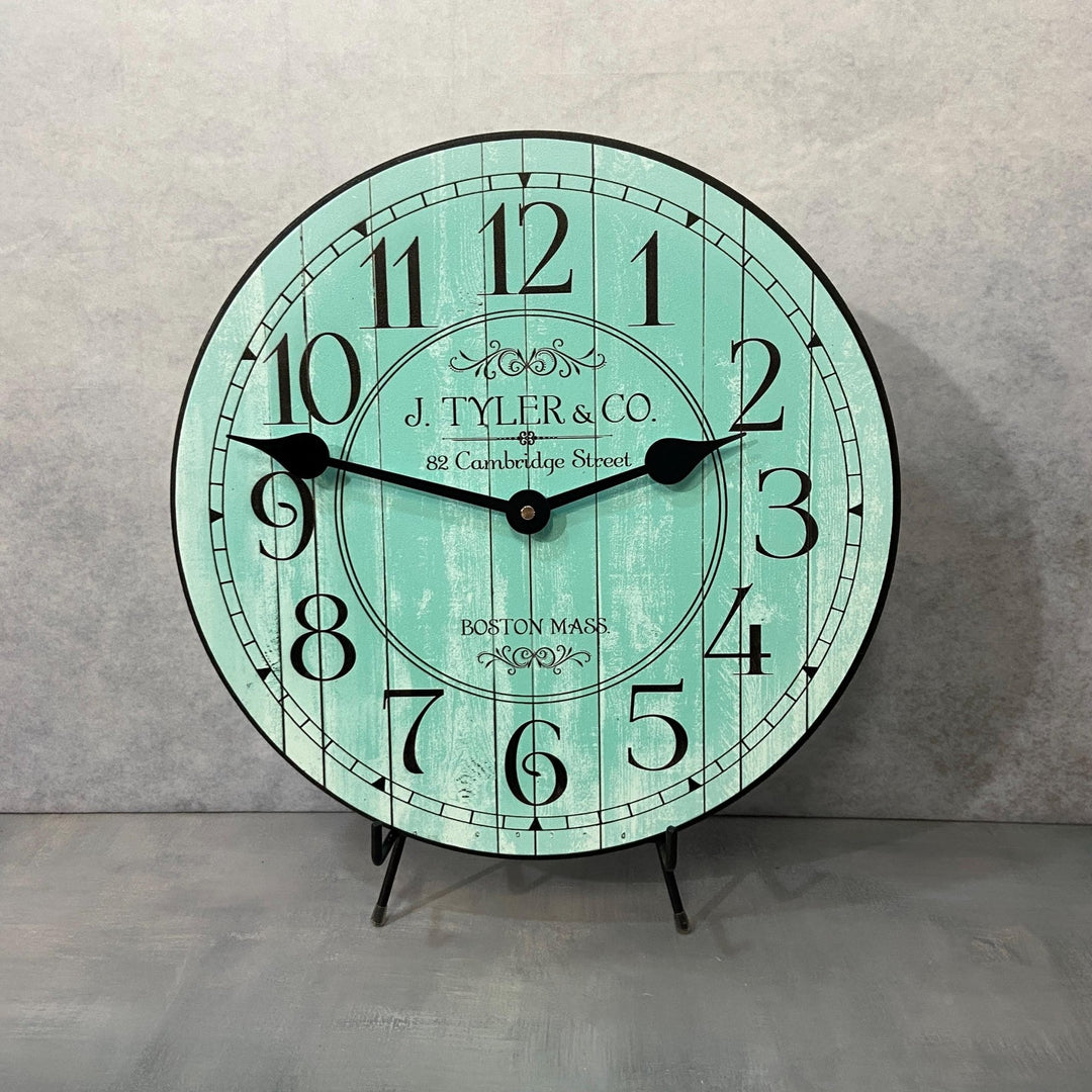 Harbor Turquoise Wall Clock - CustomBigClocks