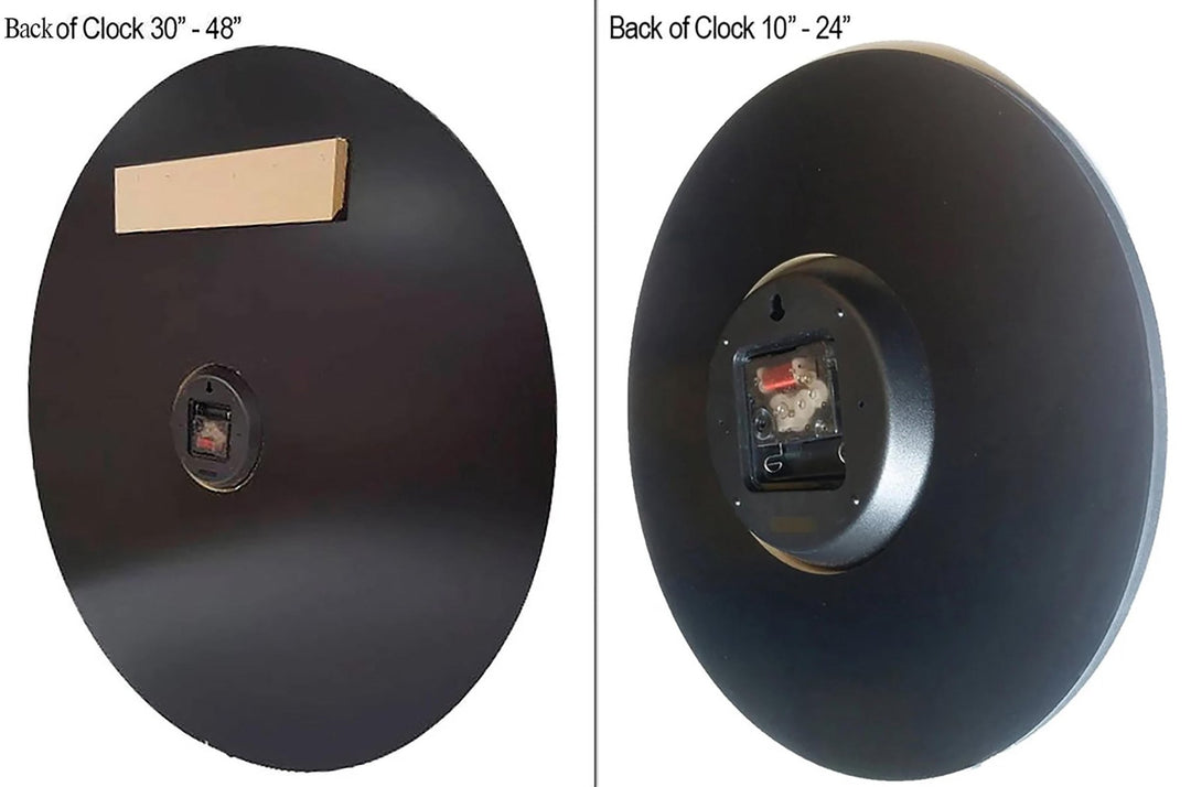 Personalized Barbell Wall Clock White Numbers - CustomBigClocks