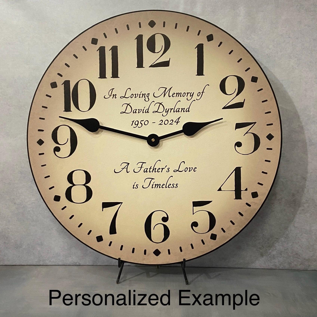 Houston Parchment Wall Clock - CustomBigClocks