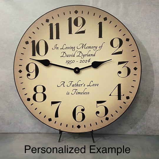 Houston Parchment Wall Clock - CustomBigClocks