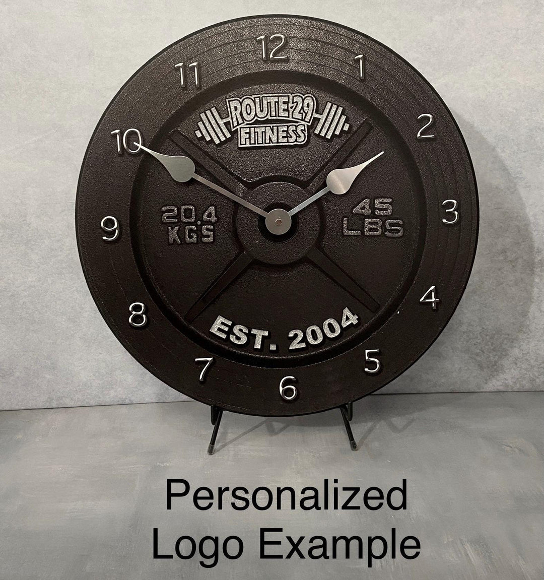 Personalized Barbell Wall Clock - CustomBigClocks