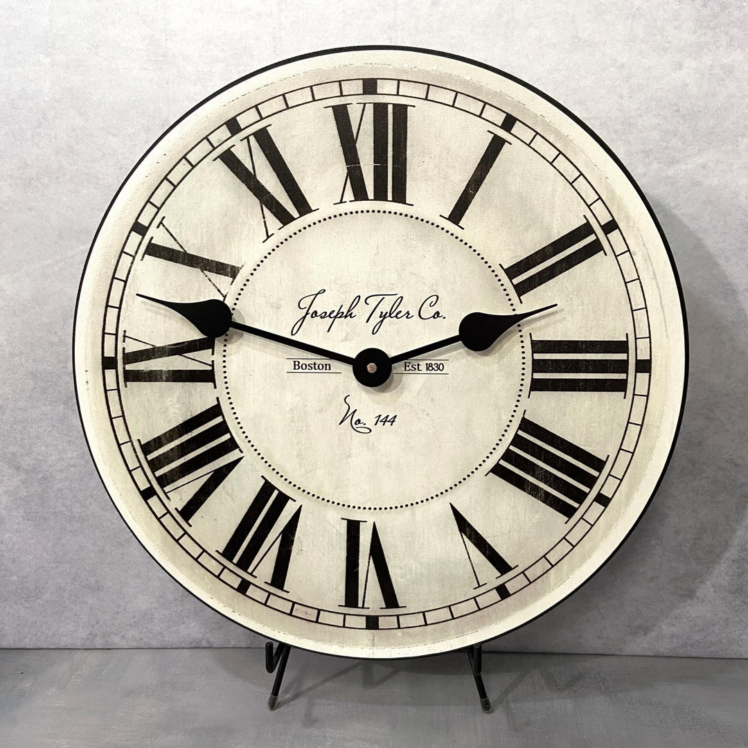 Parson Ivory White Wall Clock - CustomBigClocks