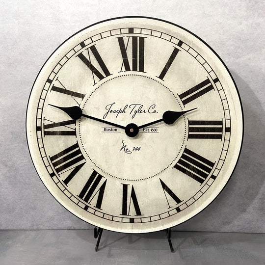 Parson Ivory White Wall Clock - CustomBigClocks