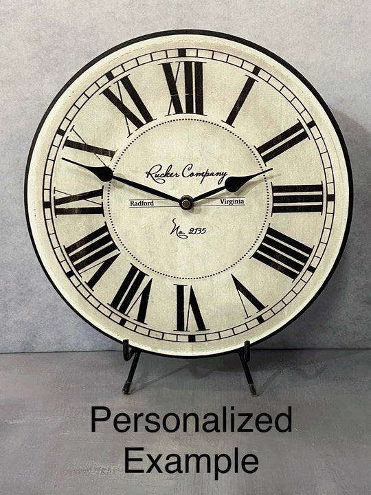 Parson Ivory White Wall Clock - CustomBigClocks