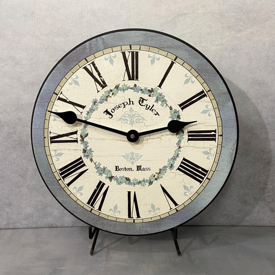 Blue Flower Wall Clock - CustomBigClocks