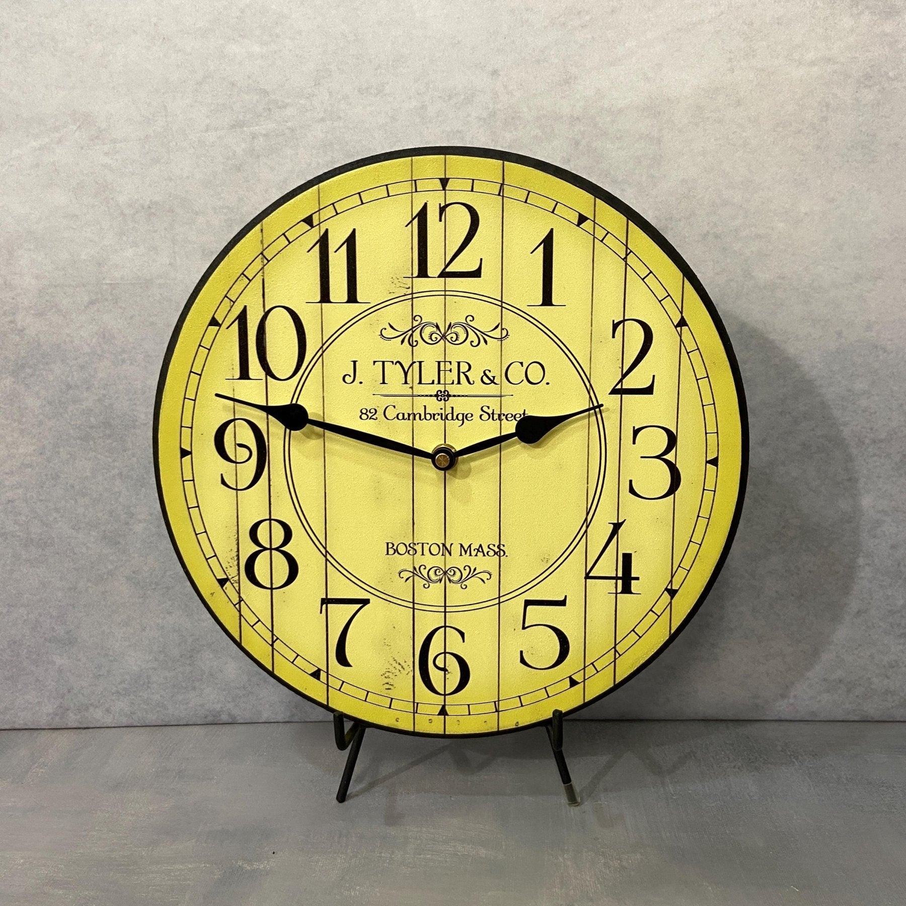 Harbor Yellow Wall Clock - CustomBigClocks