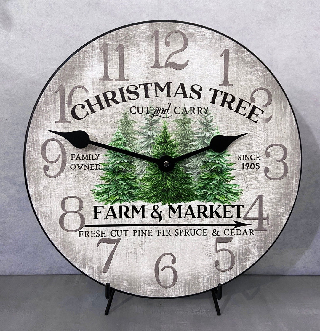 Christmas Tree Clock - CustomBigClocks