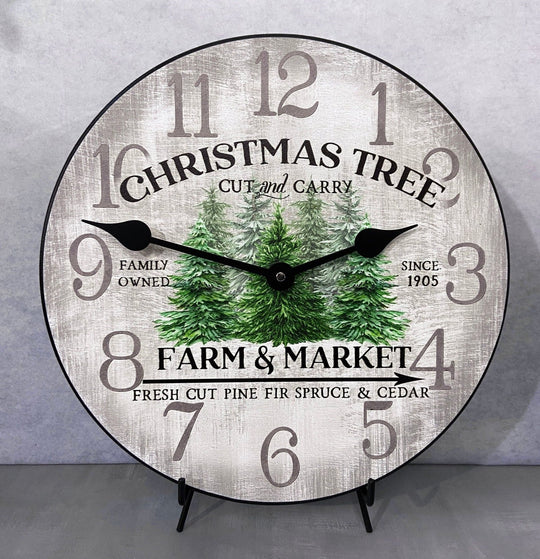 Christmas Tree Clock - CustomBigClocks