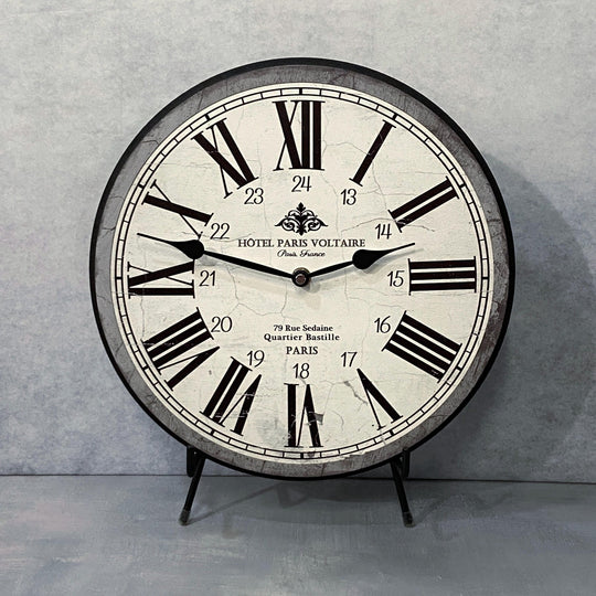 Hotel Paris Voltaire Wall Clock - CustomBigClocks