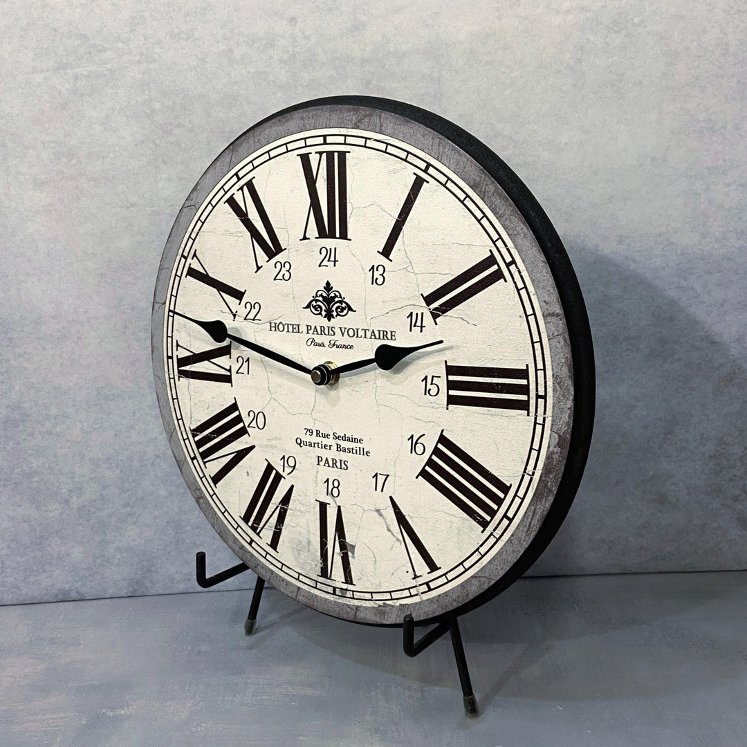 Hotel Paris Voltaire Wall Clock - CustomBigClocks
