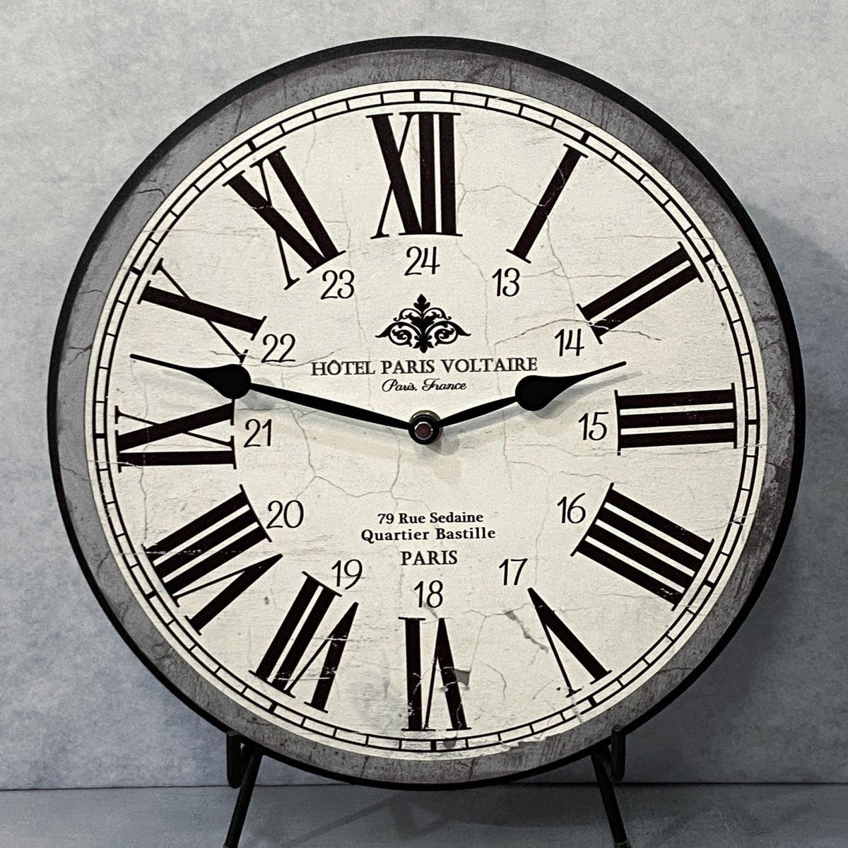Hotel Paris Voltaire Wall Clock - CustomBigClocks