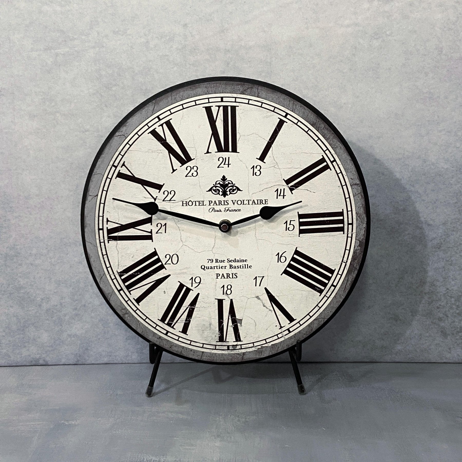 Hotel Paris Voltaire Wall Clock - CustomBigClocks