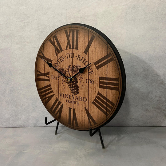 Wine Barrel Lid Clock - CustomBigClocks