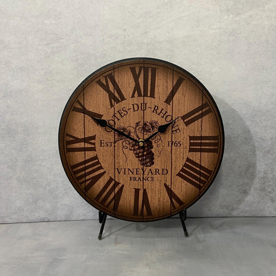 Wine Barrel Lid Clock - CustomBigClocks