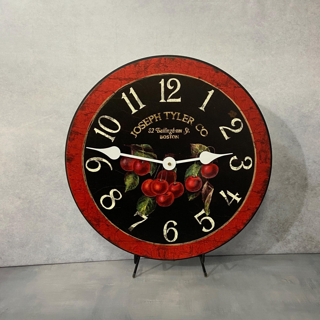 Cherries Wall Clock - CustomBigClocks