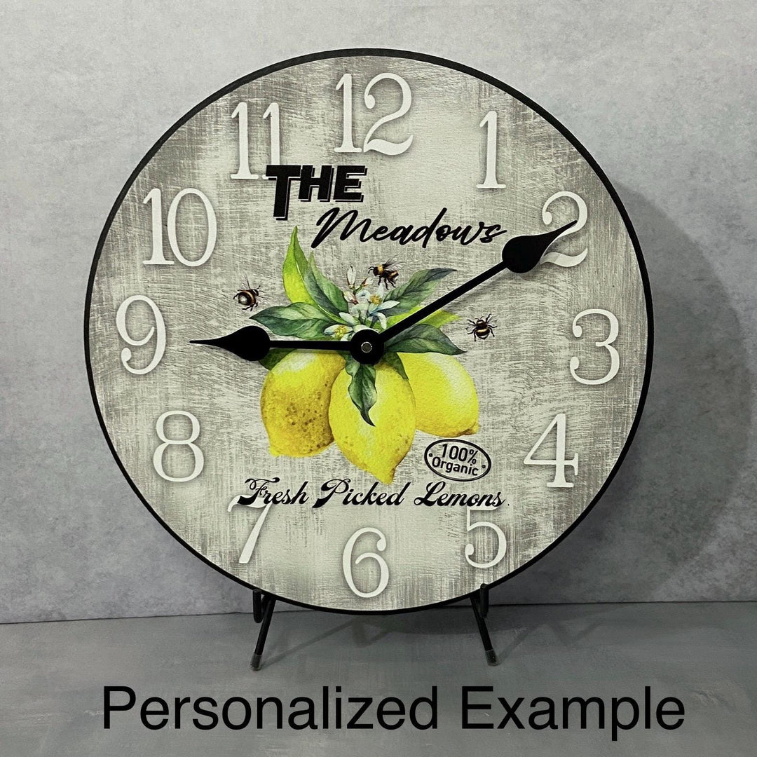 Lemon Wall Clock - CustomBigClocks