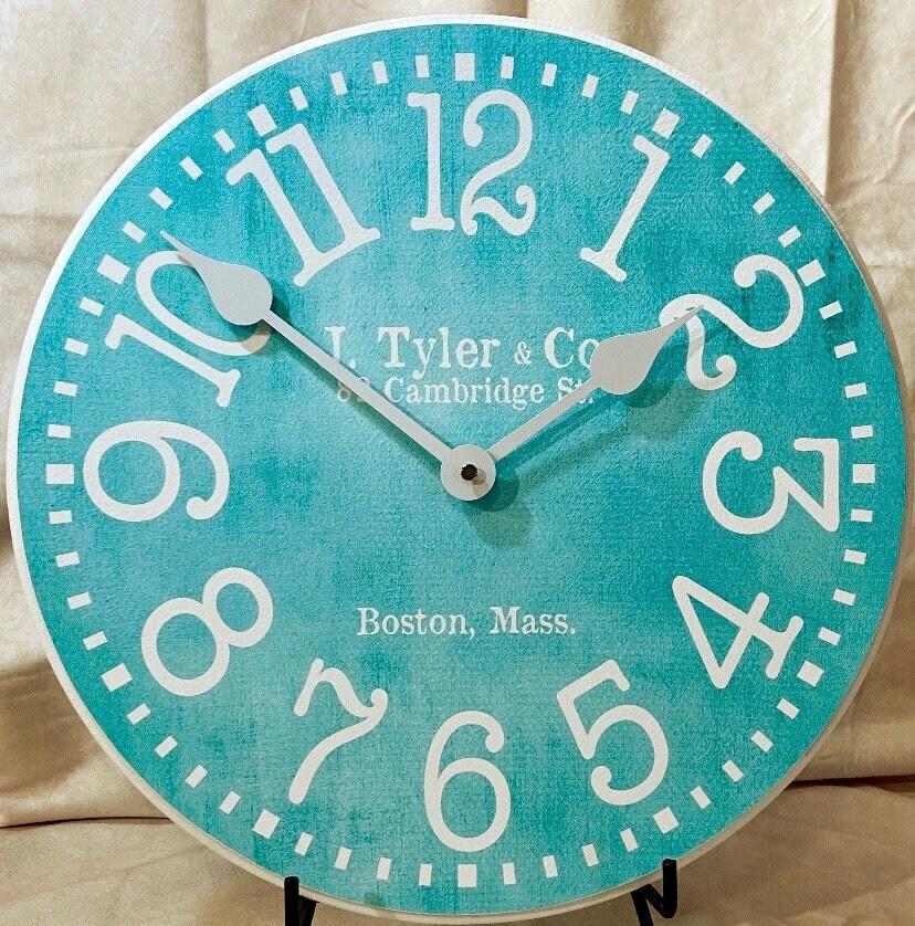 Turquoise Wall Clock - CustomBigClocks