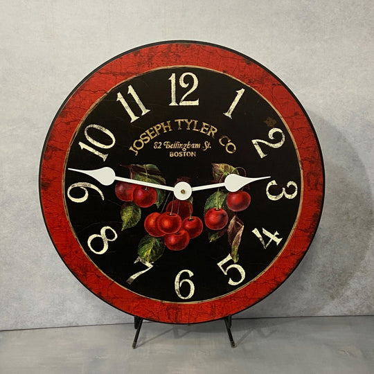 Cherries Wall Clock - CustomBigClocks