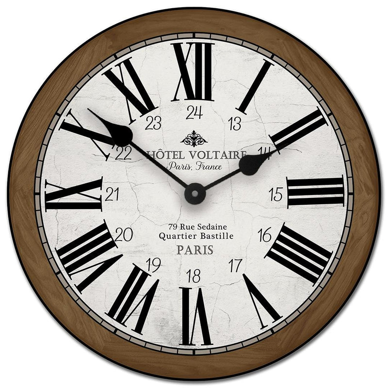 Hotel Voltaire Brown Clock - CustomBigClocks