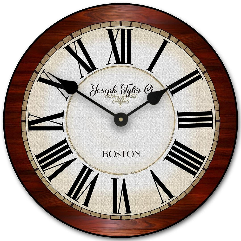 Cherry Wood Wall Clock - CustomBigClocks