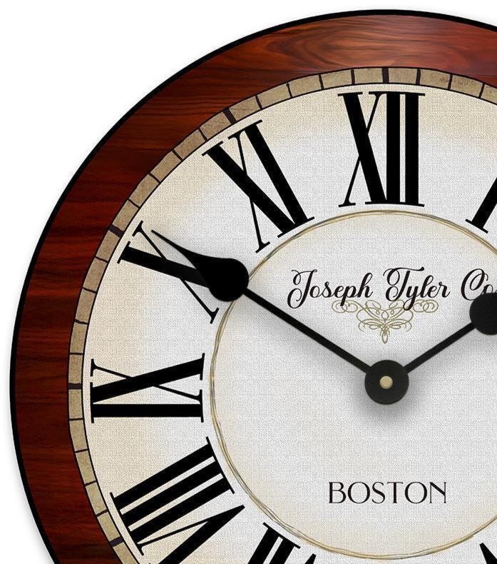 Cherry Wood Wall Clock - CustomBigClocks