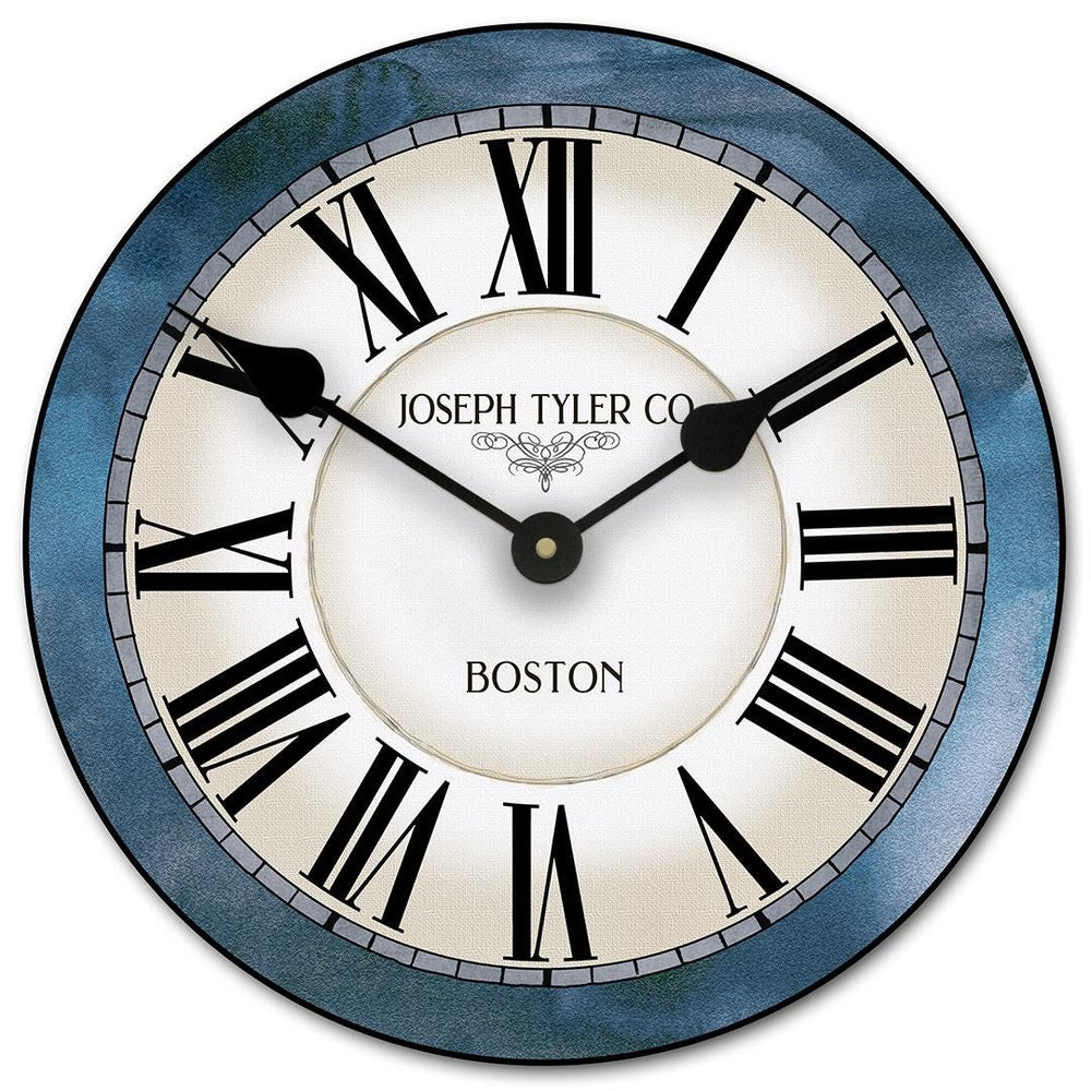 Carolina Blue Wall Clock (non distressed) - CustomBigClocks