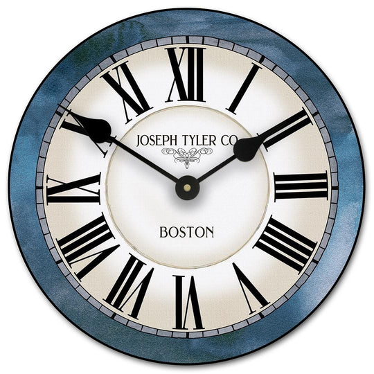 Carolina Blue Wall Clock (non distressed) - CustomBigClocks