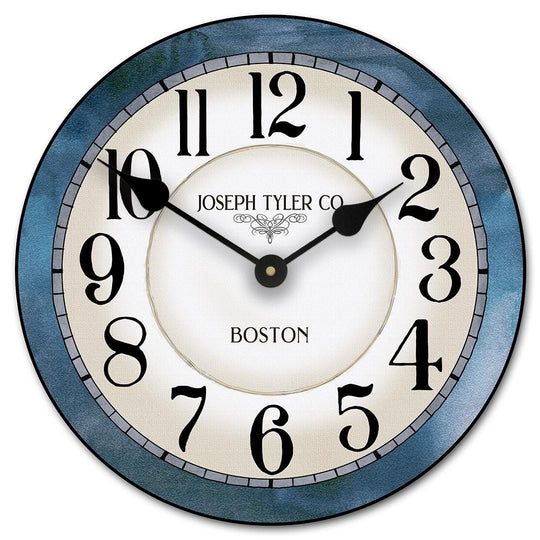 Carolina Blue Wall Clock (non distressed) - CustomBigClocks