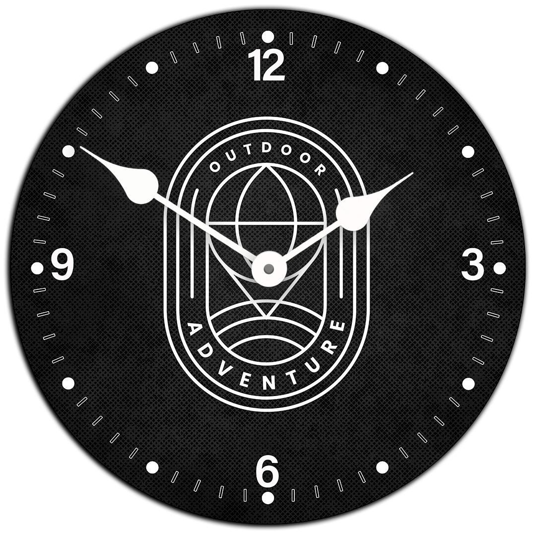 Modern Logo Wall Clock - CustomBigClocks