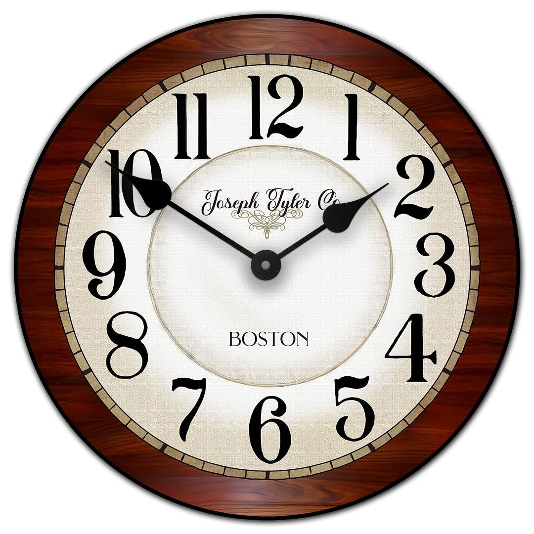 Cherry Wood Wall Clock - CustomBigClocks