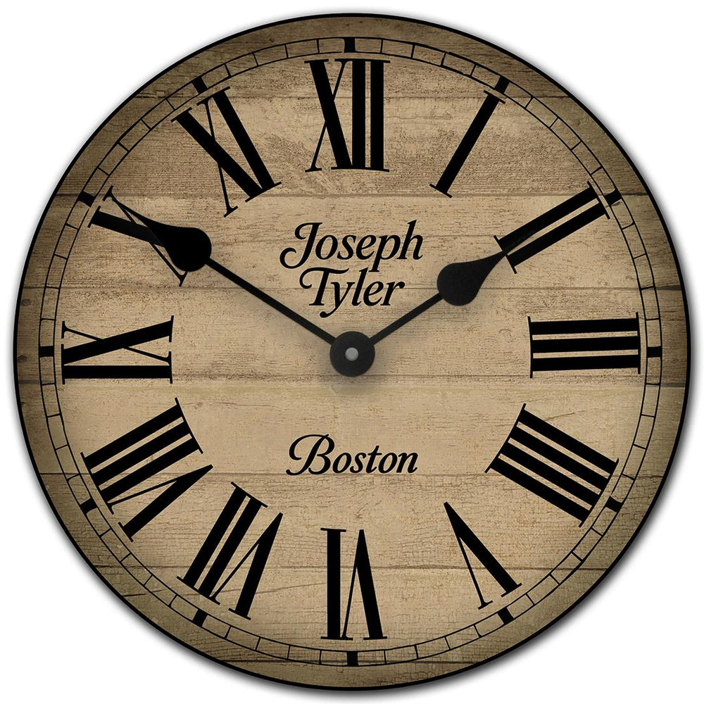 Parson Wood Wall Clock - CustomBigClocks