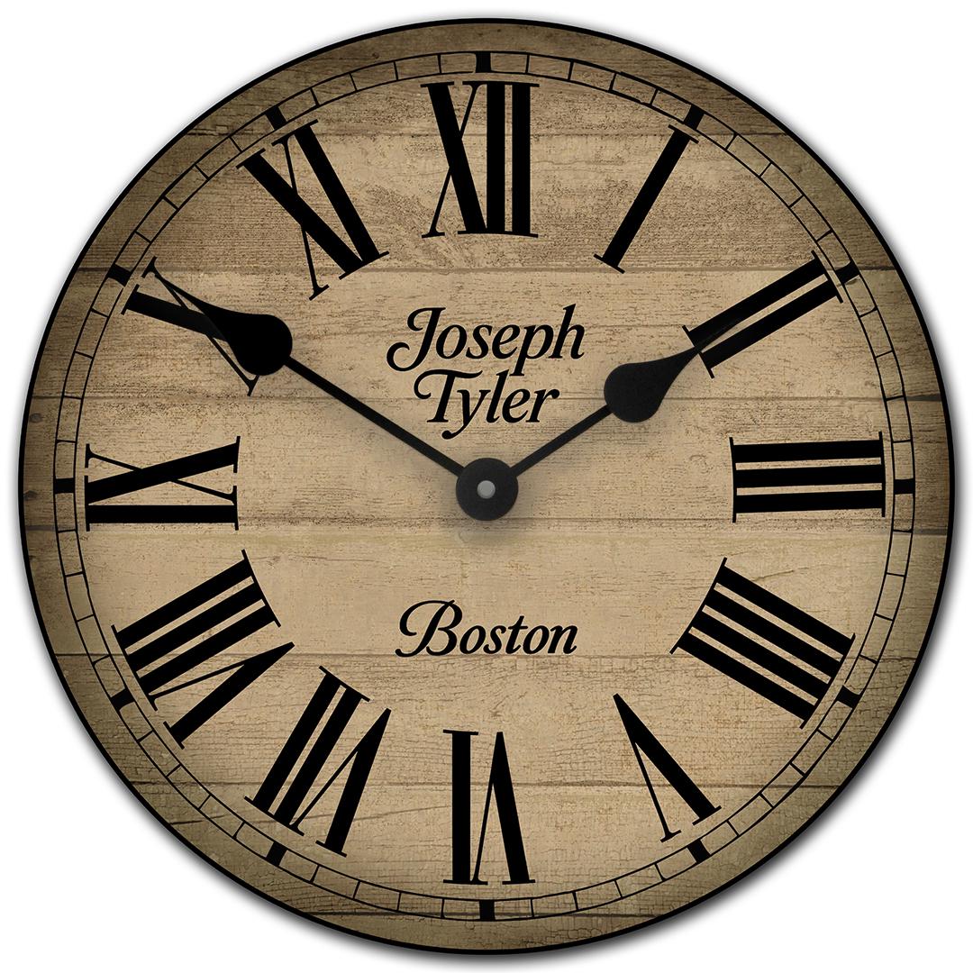 Parson Wood Wall Clock - CustomBigClocks