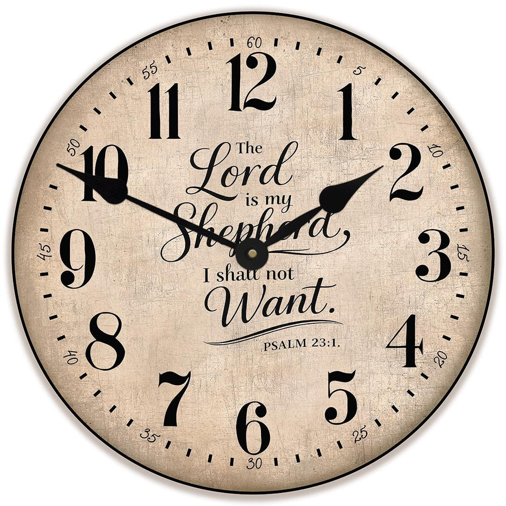 The Lord Is My Shepherd Wall Clock - CustomBigClocks