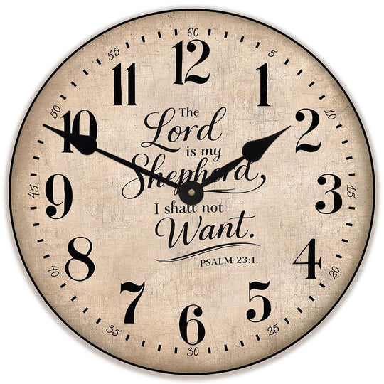 The Lord Is My Shepherd Wall Clock - CustomBigClocks