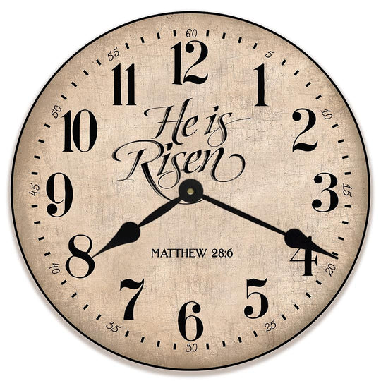 He Is Risen Wall Clock - CustomBigClocks