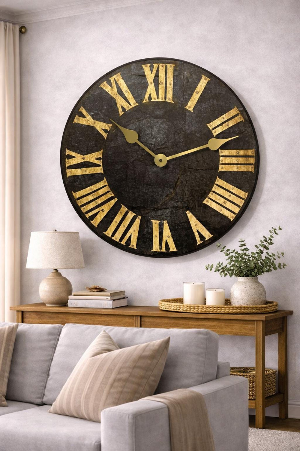 Garden Slate Wall Clock - CustomBigClocks