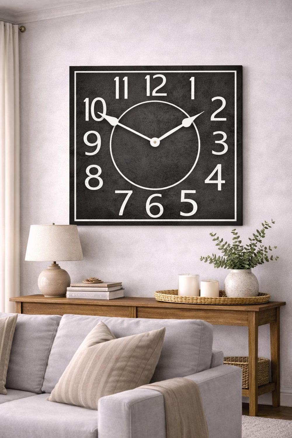Modern Square Wall Clock - CustomBigClocks